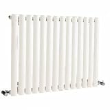 Trueshopping Luxury White Designer Heated Bathroom Towel Radiator Rail 635mm x 834mm