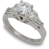 1 1/2 ctw. Signature Certified Platinum Engagement Ring