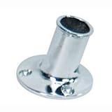 3/4 Chrome/Brass Flag Pole Socket