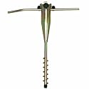 Sonnenschirmhalter / Sonnenschirm Halter / Schirmhalter Metall / Erdspieß zum Eindrehen / Wäschespinne Halter / Standfuß / Masthalter, Einschraub Bodenhülse Metall
