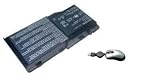Replacement Battery for select Gateway Laptops / Notebooks / Compatible with Gateway M500, BTP-51B3, 1529249, 40003013, 6500768, 6500855, BTP-68B3, Gateway Solo M500, M505, Medion MD2900, MD6179 series, Lenovo Y800 series, Lenovo Y810 series ( 8 Cells, 4400 Mah ) - Includes Mini Optical Mouse with Retractable USB cord