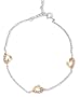 C.Z. Sterling Silver Rose, Gold, Vermeil Ankle/Bracelet (Nice Gift, Special Sale)
