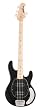 Ernie Ball Music Man Stingray 4 Bass, Black, Double Humbucker, Maple Board