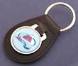 Colorado Avalanche Leather Keychain