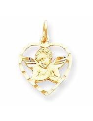 10K Gold ANGEL HEART CHARM