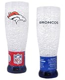 Denver Broncos Crystal Pilsner Glass