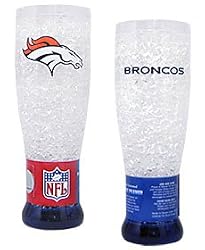 Denver Broncos Crystal Pilsner Glass - Football Sports Merchandise