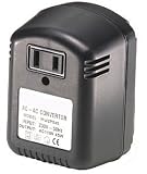 Review WB  / USA (2/3 Pin 110/120V AC) to UK (3 Pin 220/240V AC) Step-down Voltage Converter Transformer Plug Adapter Adaptor Maximum Load Output AC 45VA Watts (Black)
