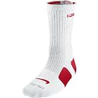 Nike Lebron Elite Basketball Sock (X-Large, WHITE/SPORT RED//SPORT RED)