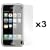 3-Pack Premium Reusable LCD Screen Protector with Lint Cleaning Cloth for Apple iPhone 1st Gen 4GB 8GB 16GB