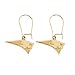 New England Patriots Earrings - 14 Karat Yellow title=