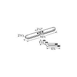MCM 11512-76412 Stainless Steel Oval Twin, Centered, 2.25 Inch Offset Burner