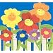 Plush Plush Happy Face Asst Flowers 18