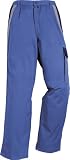 Arbeitshose Kontrast-Design kornblau-grau 60
