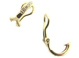 Yellow Gold Clip-On Huggies by Jude Frances