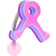 Top Dangle Pink Ribbon Symbol Acrylic Multi-Layered Belly Ring