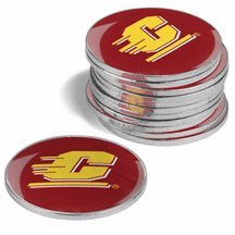 Central Michigan Chippewas Golf Ball Marker Pack)