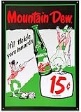 Mountain Dew Tickle Metal Sign