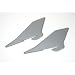 Vertical Fins w/Tape (2): F27/B/C Stryker