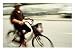 Man Wearing North Vietnamese Army Green Pith Helmet on Bicycle, Hanoi, Vietnam Photog...
