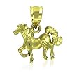 10 KT Solid Yellow Gold Baby Horse Pendant 10K Charm