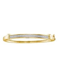 0.30ctw Round Diamond Micro-Pave Bangle Bracelet