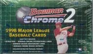 1998 Bowman Chrome Series 2 Baseball Cards Unopened Hobby Box