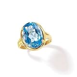 14k Gold Diamond And Black Pearl Ring (Size 9)