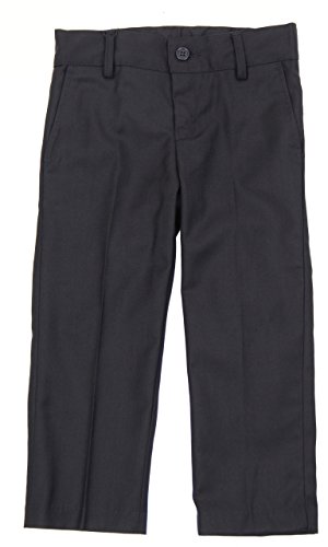 Biermani Kids Boys Flat Front Slim Dress Pants