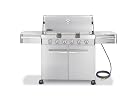 Weber 1850001 Summit S-620 Natural Gas Grill, Stainless Steel