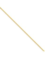 .8mm, 14 Karat Yellow Gold, Octagonal Snake Chain - 24 inch