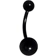 Black Anodized Titanium Belly Ring