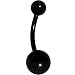 Black Anodized Titanium Belly Ring