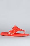 Melissa Shoes The Fontessa x Gaetano Pesce Flip Flop in Red,Shoes for Women