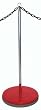 Portable Rope Posts - Red - Gym Equipment