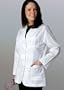 ADAR 30" Princess Cut Consultation Coat, Medium, White