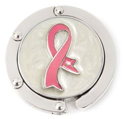 Finders Key Purse Hanger Pink Ribbon