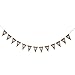 White Heart Burlap Fabric Bunting Banner Vintage Flags for Wedding Party 2.75m