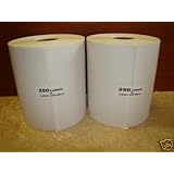1 X 2 Rolls of 250 4x6 Direct Thermal Labels Zebra 2844 Eltron