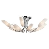 Kichler 42218CH Chrome Stella Contemporary / Modern Twelve Light Semi Flush Ceiling Fixture from the Stella Collection