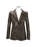 Forzieri Dark Brown Italian Leather Blazer