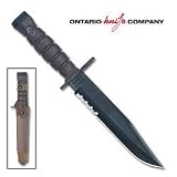 OKC3S Marine Bayonet, Black Blade, Tan Hard Sheath (OK6504) Category: Miscellaneous Knives