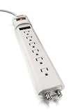 Philips GP6PC6F 6 Outlet Home Entertainment Surge Protector with 6 Foot Cord