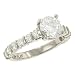 Round Diamond Engagement Ring .75cttw (cz center)