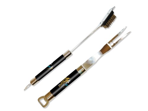 NFL Jacksonville Jaguars Barbeque Fork and Grill Cleaner Set