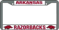 Arkansas Razorbacks Chrome License Plate Frame - SET OF 6 - Sports Merchandise