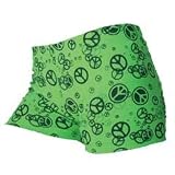 Gem Sports Green Peace Sign Volleyball Spandex - Sublimated Compression Shorts