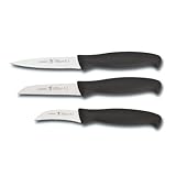 J.A. Henckels International 3-Piece Paring Knife Set, Black