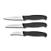 J.A. Henckels International 3-Piece Paring Knife Set, Black