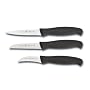 J.A. Henckels International 3-Piece Paring Knife Set, Black